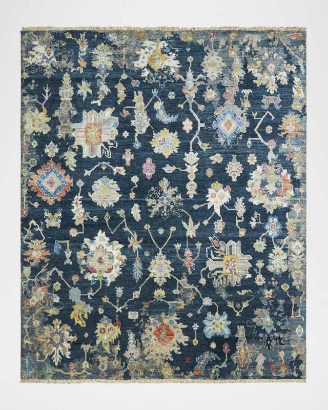 Lawrence Midnight Hand-Knotted Rug, 12' x 15'